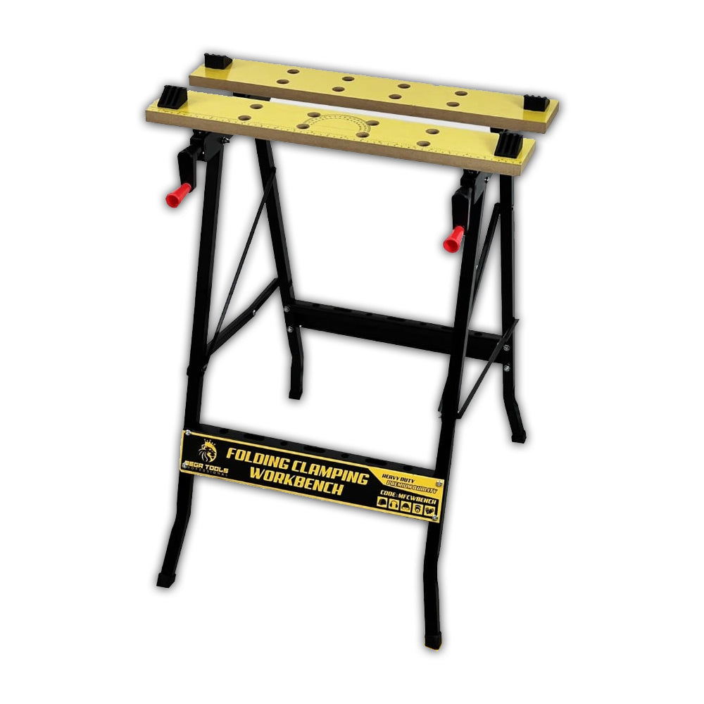Megatools MFCWBENCH Folding Clamping Workbench | Mega Tools by KHM Megatools Corp. Megatools MFCWBENCH Folding Clamping Workbench | Mega Tools by KHM Megatools Corp.